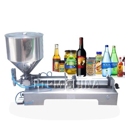 China Semi Automatic Ice Cream Water Liquid Honey Juice Sauce Soft Drink Tomato Paste Filling Machine for sale