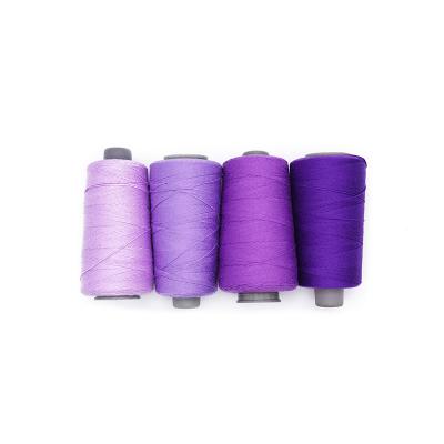 China Best Brand 100% Spun Polyester High Tenacity Hot Sales 20/3 Multi Color Heavy Violet Jeans Sewing Thread For Fabric for sale