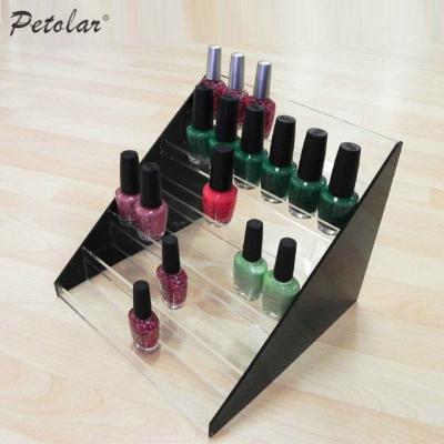 China 6 Tier Acrylic PMMA Plexiglass Countertop Nail Polish Rack Acrylic Nail Polish Rack Organizer Stand Eco-friendly Cosmetic Acrylic Display Rack for sale