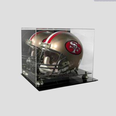 China The main sales store ball display ect. Custom Square Acrylic Box Display Stand Pma Plexiglass Baseball Cap Ball Acrylic Factory Store Golf Hat Display Case for sale