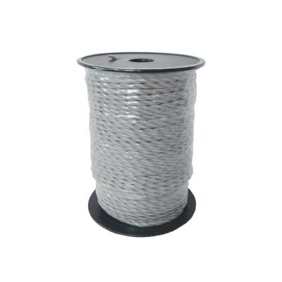 China Power Supply VDE Gray Twisted Braided 2X0.75MM2 Copper Core Cloth Cotton Power Cable With Colored Cable Reel Electrical Wire for sale