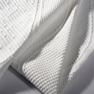 China Anti-UV Smooth Lines Intertwine In A Pattern Mattress Knit Fabric for sale