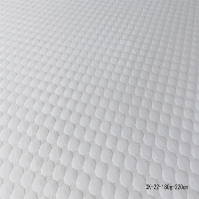 China Anti-bacteria head factory sales 100% polyester textile jacquard jersey knit fabric mattress for sale