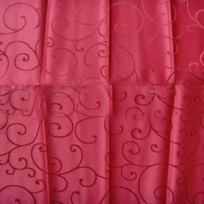 China Disposable Woven 100% Polyester Jacquard Tablecloth for sale