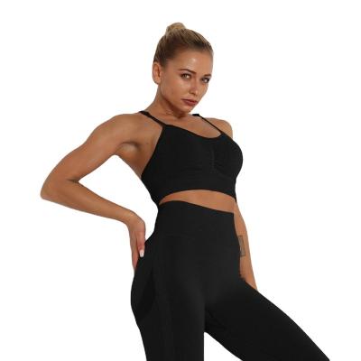 China Guarantee Smooth Outdoor Nylon High Elasticity Women Solid Color Quality Yoga Clothes for sale