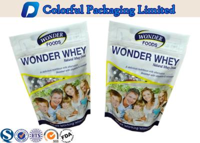 China 200g Matte Finished Whey Protein Powder Bag With Zipper , custom printing for sale