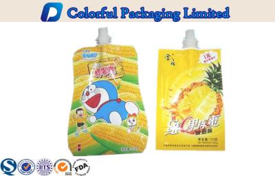 China Compound Material liquid packaging stand up pouch , resealable food pouches for sale