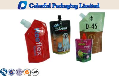 China liquid detergent aluminium Stand Up Pouch with Spout , Logo Customized for sale