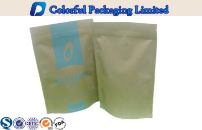 China Kraft Paper stand up zipper pouch ,  stand up coffee pouches packaging for sale