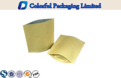 China Kraft Paper Foil Lined Stand Up Laminated Pouch For Tea / Snack Packing for sale