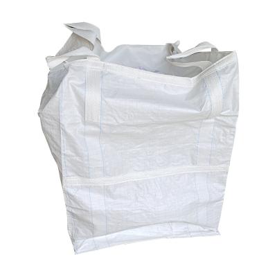 China ANTISTATIC Construction Waste 1000kg PP Jumbo Bags FIBC Bulk Container Plastic 4 Loops Big Bag For Cargo for sale