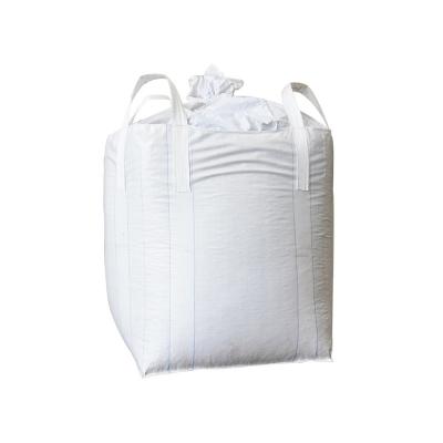 China ANTISTATIC FIBC 1 Ton Jumbo Top Open Flat Bottom Big Bag For Packing Cement Rice for sale