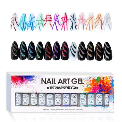 China Wholesale DIY Nail Salon Nail Art Graffiti Design Hot Sale DIY Exhausting Spider LED UV Gel Nail Polish for sale