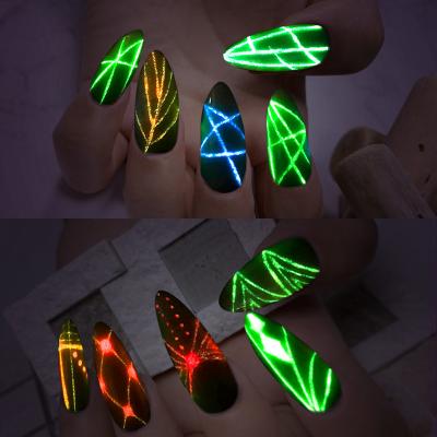 China Wholesale Nail Salon DIY Nail Art Neon UV Gel Fluorescent LED Esmalte Luminous Glow Free Samples Private Label in Dark Gel Nail Polish for sale