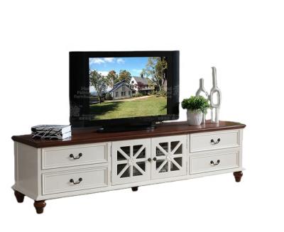 China Original Baroque Style Wooden Italy Design Media Entertainment TV Wooden Stand With TV Bench for sale