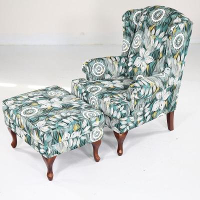 China Original Hawaii Fabric Wooden Furniture Living Room Design Chair 1seat Sofa Tool Armchair for sale