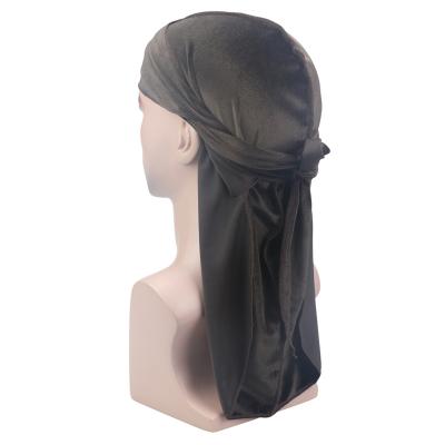 China Common New Design Soft Breathable Velvet Durag Turban Hat for sale