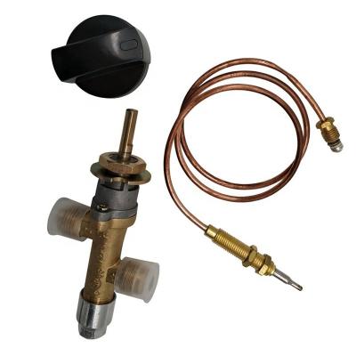 China Traditional Propane Lpg Gas Fire Pit Control Safety Valve Flame Failure Device Gas Heater Valve with Thermocouple and Knob for sale