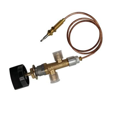 China Sinopts Heater Of Gas Cooker Parts Traditional Gas Valve With Thermocouple And Knob for sale