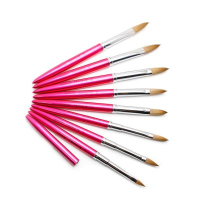 China Nail Art Acrylic Brush Wholesale Sand Nail Acrylic Nail Sweeps 20 kolinsky acrylic shadow nail brushes for sale