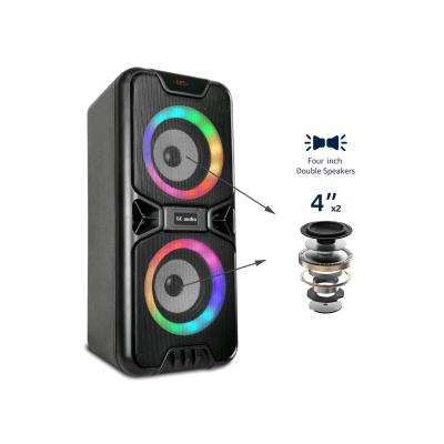 China Newcomer wireless multimedia portable high bass speaker system with excite disco party lights fm radio built-in battery B86 for sale