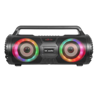 China Factory private hot sale BT TWS karaoke portable mega bass speaker wireless with fm radio USB TF MIC rechargeable battery in it for sale