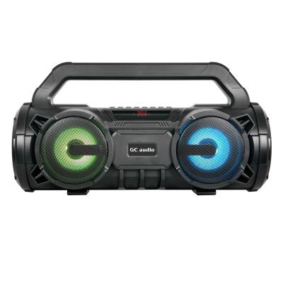 China Competitive price factory lowest price rechargeable portable party boombox with BT TWS fm radio led effect micro usb sd mic in aux. inside for sale