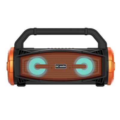 China Factory price best wireless portable BT powered boombox for indoor and outdoor with fm radio TWS rechargeable battery USB TF MIC in aux. inside for sale