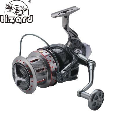 China Aluminum Alloy Lizard Metal Body Size 9000 Full 10000 11000 Reel BB Gear Ratio 4.7 Spinning Fishing Reel 14+1 for sale