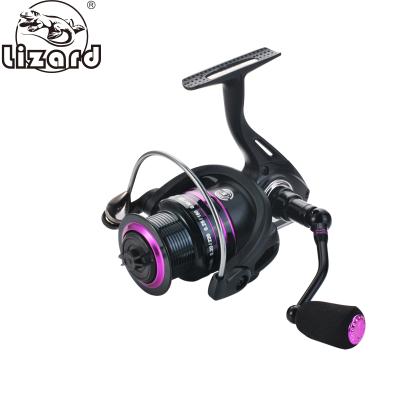 China Shallow Metal+plastic Lizard Reel Fishing Reel 5.0:1 Speed ​​Ratio 6+1 Bearing For Lure Fishing Spinning Reel for sale