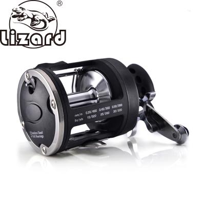 China Two Style Lizard Fishing Reel Fishing Reel TSSD 3000L-4000L Seawater Baitcasting Reel Black Straight Trolling Reel for sale