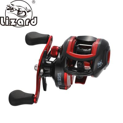 China Plastic + Metal Lizard 18+1BB Left Baitcasting Reel 8.1:1 Straight Bait Castingfishing Reel With Magnetic Drag Carp For Fishing for sale