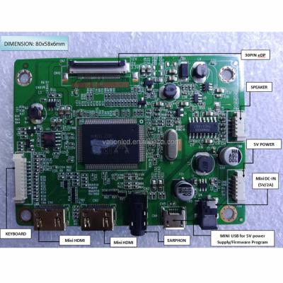 China Super Slim Monitor RT2556T USB/AUDIO Computer Control Board 30pin 1920x1200 Input Panel With USB 5V Power Supply for sale