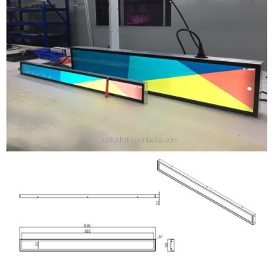 China Indoor 34 Inch Resolution 1920*120 Bar 34 Bar LCD Monitor And Display Ultra Size Stretched Signage VS-340HDDB for sale