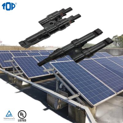 China TOP TUV MC 4 Solar Panel Connectors Solar Power System Parallel Y Connection Between Solar Panels FMM+MFF (1 Pair) for sale