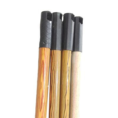 China Soft Wooden Broom Handle PVC Coated Wood Grain Broom Stick Broom Stick Sweeping Broom Stick for sale