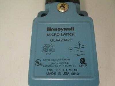 Chine Honeywell GLAA20A2B Commutateur de limite d'action rapide rotatif latéral 10A 600 VAC 250 VDC Zinc série GLA à vendre