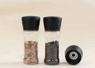 China Sustainable Use Refillable Salt And Pepper Plastic Grinders with Ceramic Core for sale