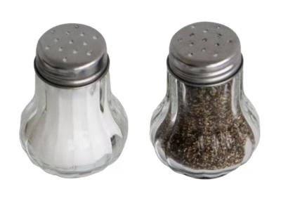 China Glass Bottler Seasoning Shaker Customized Salt And Pepper Shaker 25g Te koop