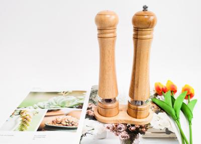 China Salt And Pepper Wood Grinder Set Ceramic Grinding Mechanism zu verkaufen