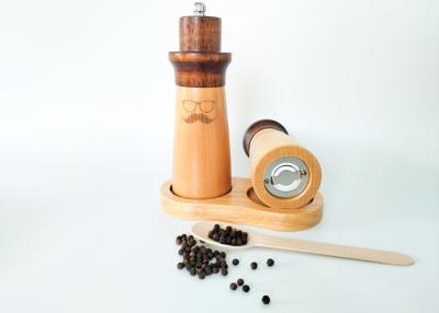 China Classic Look Wooden Salt And Pepper Grinders for Elegant Dining Experience for sale