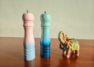 China Rubber wood Salt/Spices/Pepper Grinder colorful style for sale