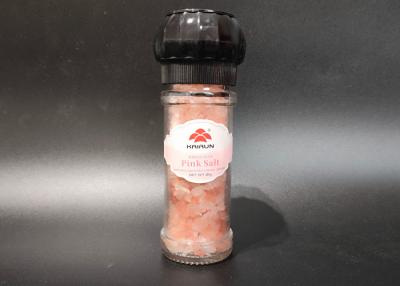 Chine Bouteille en verre avec couvercle en plastique et noyau de broyage en céramique pour le sel rose de l' Himalaya à vendre