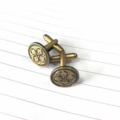 China Custom ALLOY business gift cufflink men slap link metal alloy jewelry high quality antique znic cufflink for sale