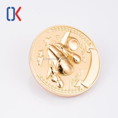 China China Free Samples Old Fake Sales Reproduction Antique Gold Metal Anniversary Souvenir Top Level Coins for sale