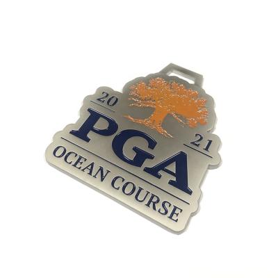 China Eco-friendly Wholesale Custom PGA Golf Club Logo Bag Tag Golf Bag Tag Luggage Bag Tag for sale