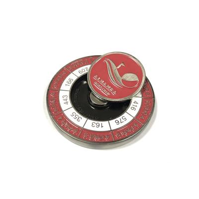 China High Quality Custom Golf Ball Marker Metal Golf Event Metal Magnetic Golf Ball Markers for sale