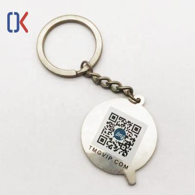 China Promotion Business Promotion QR Code Hot Selling Good Quality Metal Key Chain Custom Key Chain for sale