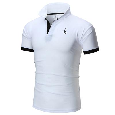 China Various Good Quality V-Neck Anti-Shrink Men's Breathable T-Shirts Short Sleeves Men's Collar Casual T-Shirt for sale