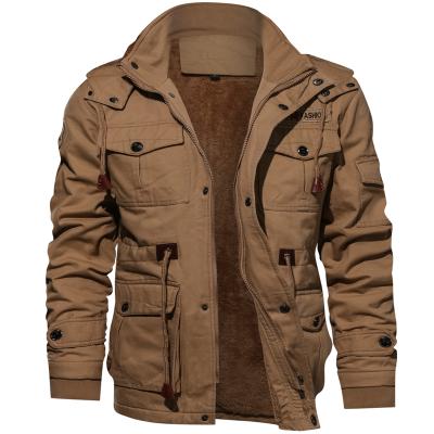 China High quality 2021 fashion QUICK DRY men's jackets autumn and winter fleece jacket thickening plus size warm jacket for sale